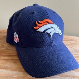 Reebok DENVER BRONCOS Hat One Size Adjustable Blue NFL Team Apparel on the Field